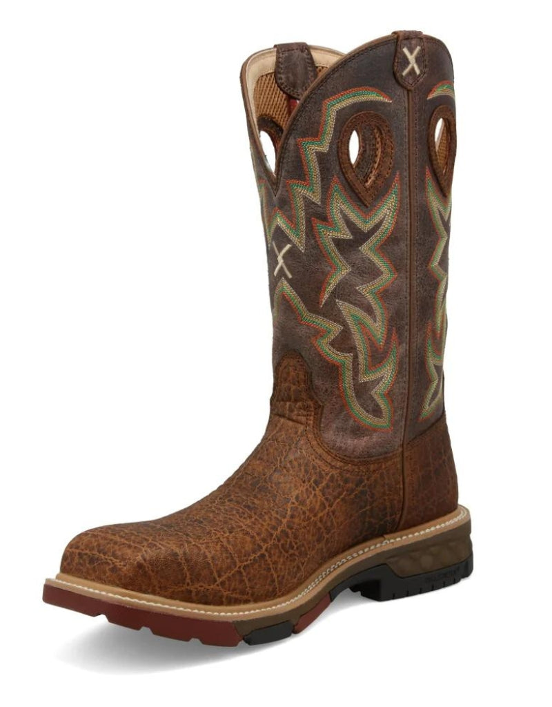 Work Twisted X Men's 12 Inch Nano Composite Safety Toe Western Work Boot