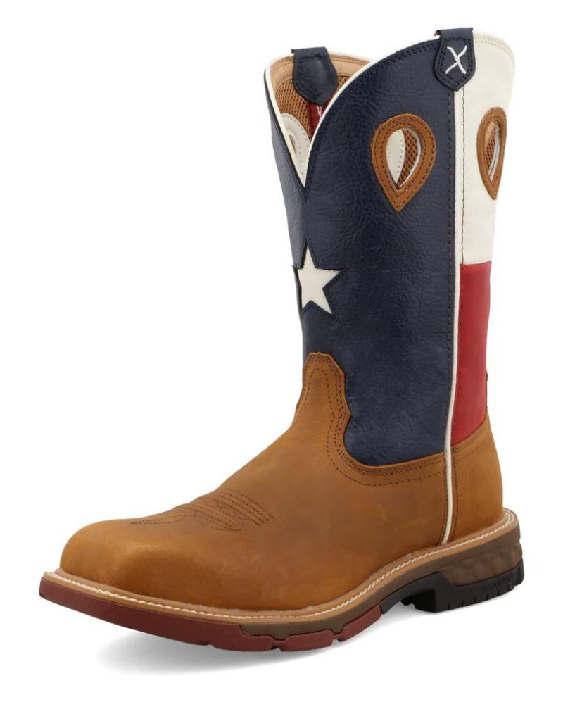 Work Twisted X Men's 12 Inch Nano Composite Safety Toe Western Work Boot