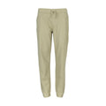 Youth woven jogger pants in light beige with elastic waist and drawstring