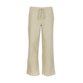 Youth woven open-hem pants, light khaki, elastic waistband with drawstring