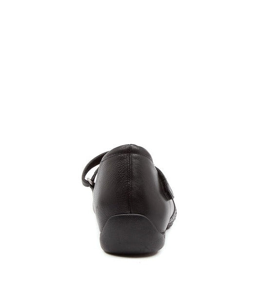 Women's Ziera Xray in Black Leather. Sku: ZR10075BLALE