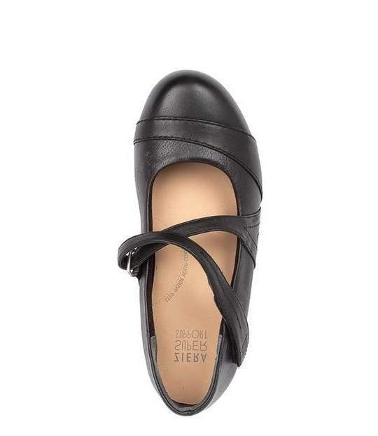 Women's Ziera Xray in Black Leather. Sku: ZR10075BLALE