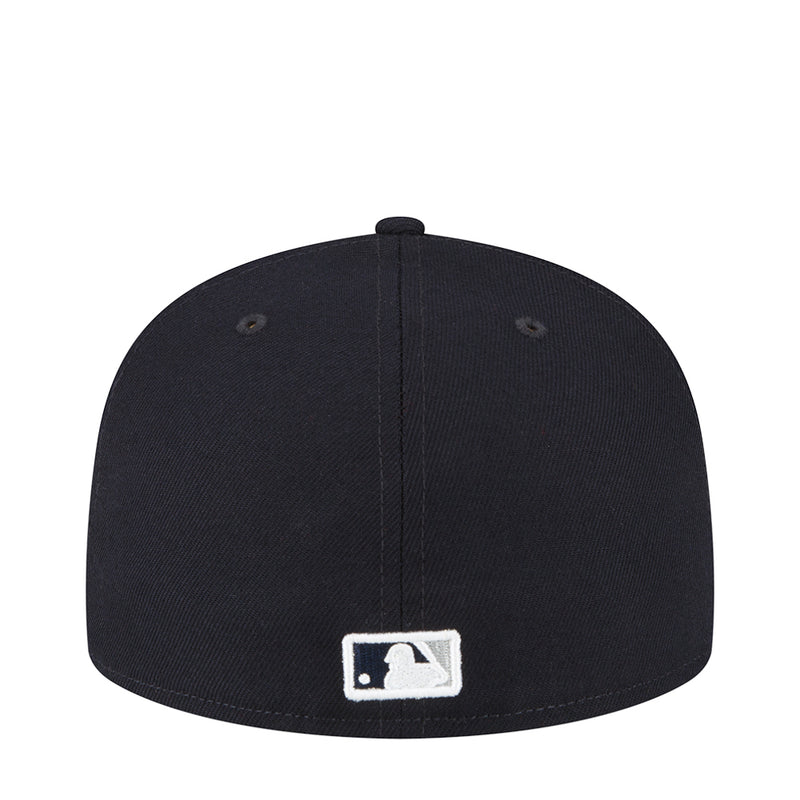 Dark baseball cap with white MLB batter icon patch on the front